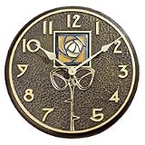 Amber Dard Hunter Rose Clock - 12 Diameter