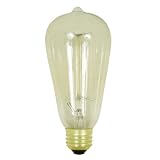 Feit Electric BP60ST19 60-Watt 120-Volt Vintage Style Clear Bulb, Medium Base