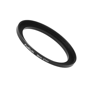 Fotodiox Metal Step Up Ring, Anodized Black Metal 58mm-67mm, 58-67 mm
