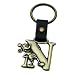 Mickey Mouse Letter N Brass Key Chain