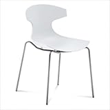 IMAGE OF Echo Stacking Chair [Set of 2] Seat Color: White