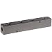 Polyconn PCM10-125-04BW Black Anodizing Aluminum Manifold, 1/4" NPT Female x 1/8" NPT Female, 1-1/2" Centers, 4 Stations