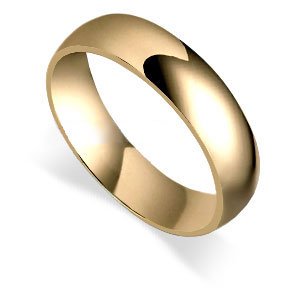 5 MM 10 KT Gold Comfort Fit 10K Wedding Band Ring