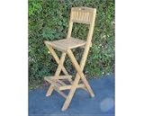 Anderson Teak CHB-010 Altavista Folding Bar Chair (Natural)