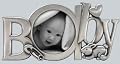 Malden Family Ties Picture Frame - Baby Die Cast Metal