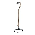 Medline Bronze Small Base Quad Cane