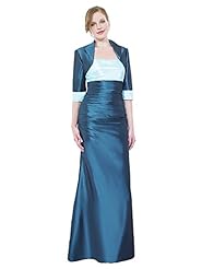 Empire   Waistline Taffeta  Ruched Mermaid Halter Elbow Length Sleeves  Dress With a Bow(s)