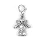 14K White Gold & Diamond Angel Charm