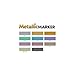 Letraset Metallic Marker, Twin-Tip, 6-Pack
