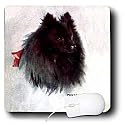 Dogs Pomeranian - Black Pomeranian - Mouse Pads