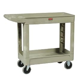 Rubbermaid Beige Heavy Duty 2 Shelf Utility Cart (4500-88BG) Category: Utility Carts by Rubbermaid