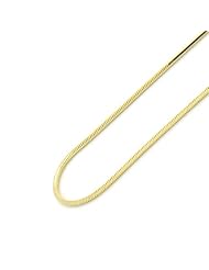 14K Yellow Gold 1mm Snake Chain Necklace 20"