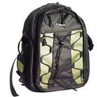 Canon Deluxe Photo Backpack 200EG for Canon EOS SLR Cameras (Black with Greenish Accent)