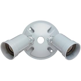 Pass & Seymour WPLKIT1 Outdoor Two-Light Downward Wall Sconce Kit, Gray