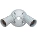 Pass & Seymour WPLKIT1 Outdoor Two-Light Downward Wall Sconce Kit, Gray
