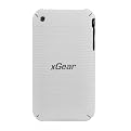 Xgear iPhone 3G Snap-On Case with 2-pk. Mirror Film - White (IP3-STL30-WHT)
