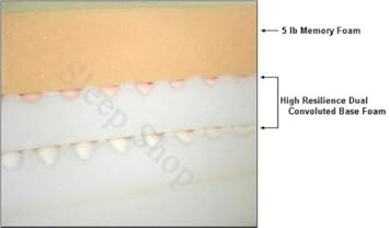 SilverRest Sleep Shop Therapeutic 12-Inch Memory Foam Mattress Queen Size