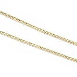 10K Gold 18 Round Wheat Necklace