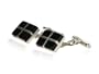 Gorgeous Sterling Silver Cufflinks with Onyx Windows with Gift Box