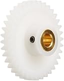 Boston Gear Spur Gear, Molded Delrin with Brass Inserts, Inch, 24 Pitch