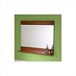 Decolav 9818-CW Solid Wood Frame Mirror with Display Integrated Shelf, Cherry