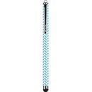 Targus Patterned Stylus for iPad, iPhone, iPod, Samsung Tablets, Smartphones and Other Touch Screen Devices, Blue Chevron (AMM01B23US)