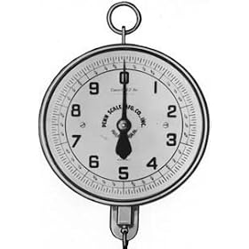 Penn Scale 820 FGD 20 Pound 8 inch Hanging Scale with Deep Pan and Double Dial