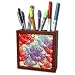 Rewards4life Gifts Organic Art - Dried Flowers Natural Abstract - Tile Pen Holders-5 inch tile pen holder