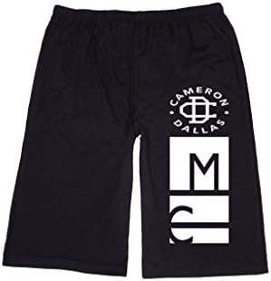 XJINGX Men's Magcon Boys Cameron Dallas Lounge breeches Shorts Pants L Black