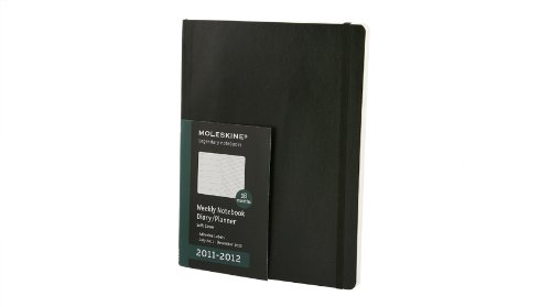 2012 Moleskine Extra Large Weekly Notebook 18 Months Soft