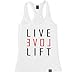 FTD Apparel Women's Live Love Lift Racerback Tank Top
