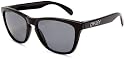 Oakley Frogskins Polished Black w/ Grey Polarized Sunglasses (03-223)