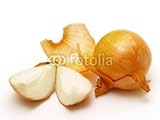 IMAGE OF Wallmonkeys Peel and Stick Wall Decals - Cut Onion on White Background Meal Cook - 60