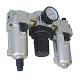 Interstate Pneumatics WCR1061G 3/8" Filter/Regulator/Lubricator - 150 WP - Aluminum Body