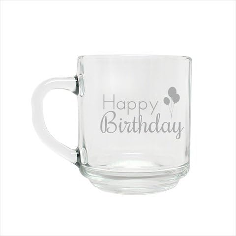 Happy Birthday-Balloons Engraved Handy Mug (set of 72)