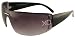 XOXO Women's Semi-Rimless Frame Shield Sunglasses, Smoke, One Size