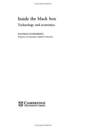Inside the Black Box: Technology and Economics