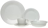 Fiesta 20-Piece, Service for 4 Dinnerware Set, White