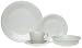 Fiesta White 855 20-Piece Dinnerware Set, Service for 4