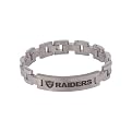 NFL Titanium ID Bracelet - Raiders