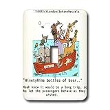 Londons Times Religion Heaven Hell Cartoons - 99 Bottles Of Beer On The Ark - Light Switch Covers - single toggle switch