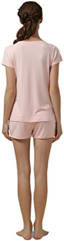 Ant Tree Women's Summer Round Neck Short Sleeve Pajama Sleepwear Shorts Set