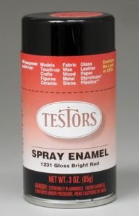 Gloss Bright Red Spray Testors Enamel Plastic Model Paint Gloss Bright Red Spray Testors Enamel Plastic Model Paint
