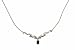 9ct White Gold Diamond and Sapphire Ladies Necklace