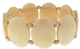 White Bone Oval Tanker Bracelet