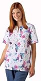 AngelStat Keyhole Neckline Scrub Top - Jade, Medium - 1 ea