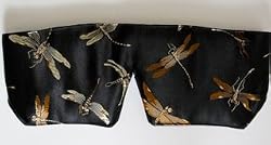Black Dragonfly Silk Sleep Mask by Jane Inc.