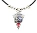 New York Giants Leather Necklace w/Beads & Pewter Pendant - NFL Football Fan Shop Sports Team Merchandise