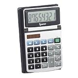 SPR02190 8 Digit Dual Power Pocket Calculator, 3'Wx5'Dx3/5'H