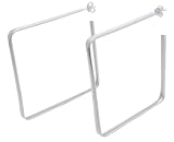 Italian Sterling Silver Large Square Hoop Earrings